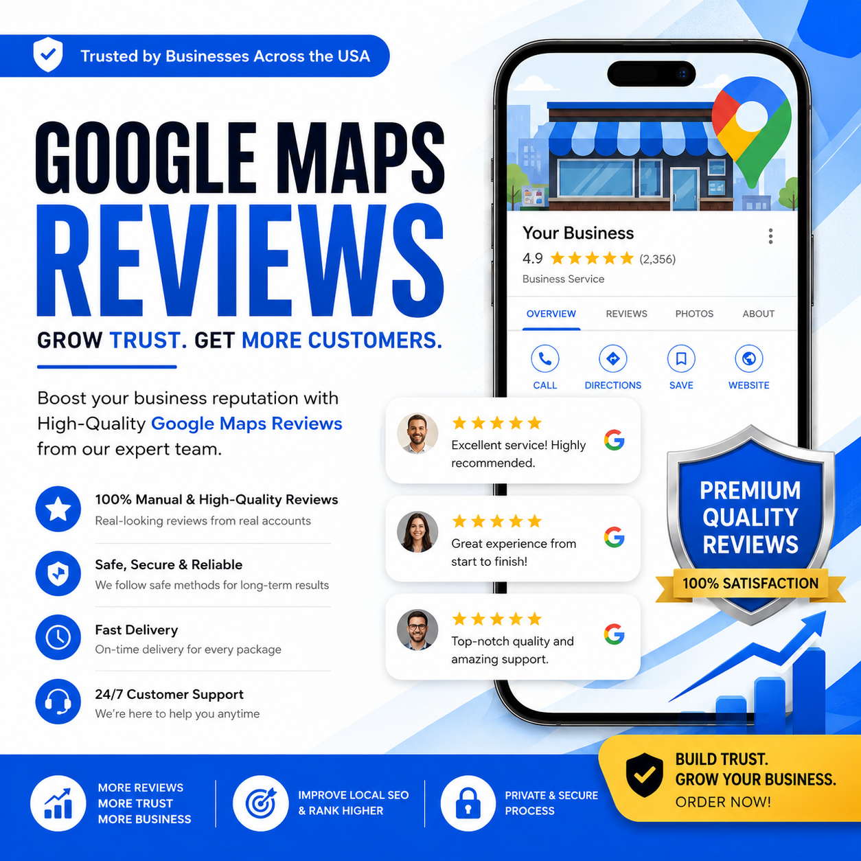 Google Map Reviews Growth Service